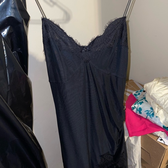 Fleur du Mal Black Lace Mini Dress - Picture 3 of 9